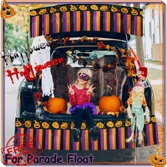 ILHSTY 8 Pack Halloween Fringe Streamers Pumpkin