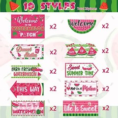 20 Pcs Watermelon Party Decorations Summer Watermelon Birthday Party Supplies