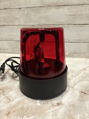 7” Rotating Police Party Light Red Flashing Beacon Novelty New