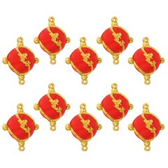 10Pcs Reusable Mini Red Lantern Hanging Ornaments for Spring Festival DIY Craft