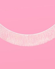 , White Iridescent Fringe Banner – 5 Ft. | Bachelorette Party Decorations, Bi…