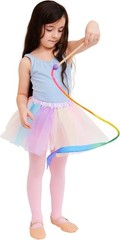 Mini Rainbow Streamer – Long Ribbon Wand for Kids, Pretend Play, Dance, Baton…