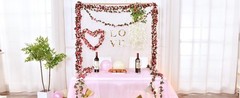 2Pcs 16.4Ft Flower Garland Artificial Rose Vines for Bedroom, Cute Fake Hanging