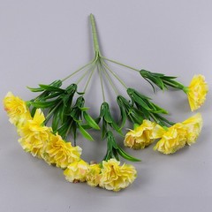 10 Heads Artificial Carnation Home Decor Multi Color Beauty Silk Fake Flower