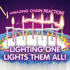 BEST PARTY EVER! Quick Light Birthday Candles – Lighting 2 pack, Multicolor