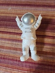 3 Pcs Astronaut Cake Topper Set Space Theme Spaceman Figurines Birthday Decor