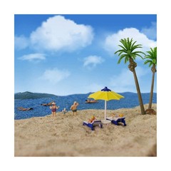 Evemodel P8719 40pcs Model Trains Swimming Figures 1:87 Scale HO Scale People…