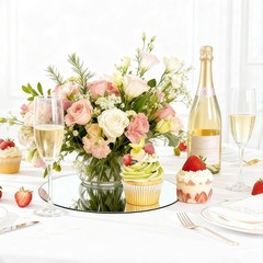 30 PCS 6 Inch Round Circle Flat Mirror Tray Candle Plate Table Centerpiece