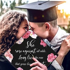 Sublimation Blank Custom Photo Plate Memorial Grad Cap Design,Cap Topper Decorat