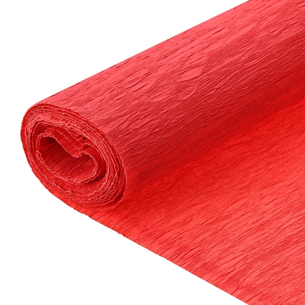 Crepe Paper 7.9 Ft Long 20 Inch Wide Bright Red Roll Streamers 2 Pack