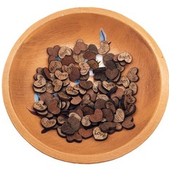 100 Pack Shaped Rustic Wooden Love Heart Wooden Heart Confetti Engraved Love …