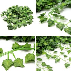 12 Pack Fake Vines for Room Decor Artificial Ivy Garland with 84 ft, Green