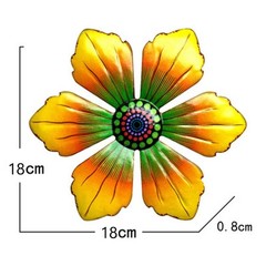 15 X 15 Cm Decoration Yellow Art Blue Decor Flower For Garden Green Home