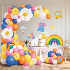 144 Pcs Girls Happy Birthday Party Decorations English Teacher Theme Garland …
