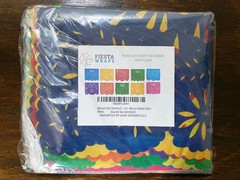 Fiesta Wraps Multicolor Plastic Geometric Mexican Party Banners 5 Pack