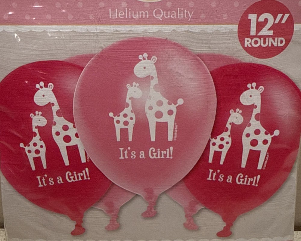 It’s a Girl 12” Latex Balloons for Baby Shower Gender Reveal (Pack of 15). NEW