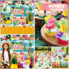 161 Pcs Hawaiian Luau Party Decorations, Tropical Summer Beach Party Supplies In