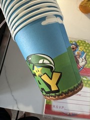Super Mario Bros Party Invitations And Cups Party Supplies