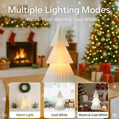 Light Up Christmas Tree 19.7″ Honeycomb LED USB Indoor Holiday Decor