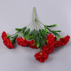 10 Heads Artificial Carnation Home Decor Multi Color Beauty Silk Fake Flower