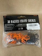 150 pcs Halloween Bat Ring, Orange/Black, Party Favors, Trick or Treat Giveaway