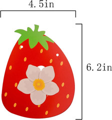 Strawberry Happy Birthday Banner, Strawberry Themed Birthday Party Decoration, B