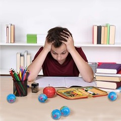 24 Pack Squeezable World Stress Balls for Kids Mini Earth Ball – Pressure Rel…