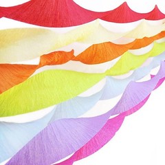 8 Rolls 1.77 Inch x 82 Feet Crepe Paper Streamers Backdrop Green Brown Ribbon