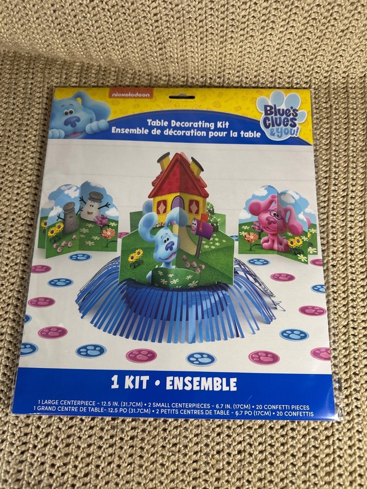 Nickelodeon Blues Clues & You Party Table Decorating Kit Centerpieces Confetti