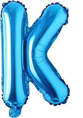 16″ Inch Single Blue Alphabet Letter Number Balloons Aluminum Hanging Foil Film