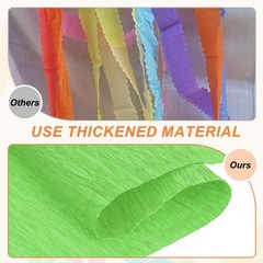 Crepe Paper 7.9ft Long 20 Inch Wide Bright Green Roll Streamers Party 2 Pack