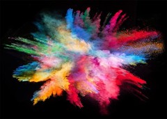 8x6FT Colorful Bokeh Backdrop On Black Bokeh Wall Birthday Backdrop Photography