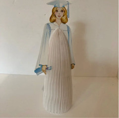 Vintage Female in Graduation Gown Paper Graduation Decoration 1976 Beistle