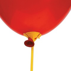 Fun Express Balloon Sticks with Cups 144 Piece Set 16.75 Inch Colorful Holders