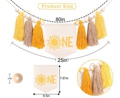 First Trip Around the Sun Boho Banner – You Are My Sunshine, Space Party Deco…