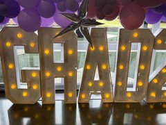 Grad 2026 Marquee Letters & Numbers