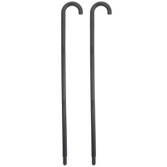 2Pcs Reusable Plastic Xmas Magician Crutch Wand Costume Accessory Black