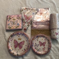 Butterfly Birthday Party Kit 98pc