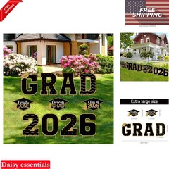 11 Pcs Graduation Yard Signs 2026 Congrats Lawn Decor with Stakes Outdoor Dis…