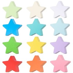 144 PCS Large Star Cutouts Assorted Color Paper Bulletin Board DIY Craft Decor