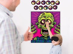 Kids Halloween Party Games Bundle – Zombie, Frankenstein, Dracula + Photo Props