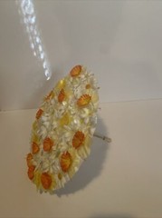 Spring/Summer Parasol Adorned With Flowers-Handcrafted- Photo Prop/Centerpiece