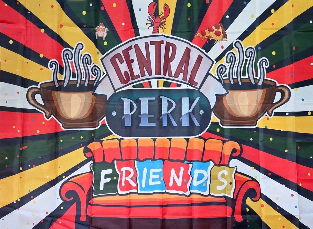 New Central Perk Friends TV Show Decor Party Supplies Backdrop Banner 58″x39.5″