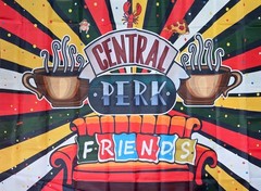 New Central Perk Friends TV Show Decor Party Supplies Backdrop Banner 58″x39.5″