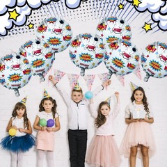 Superhero Decorations, 8Pcs Superhero Foil Balloons 18 Inches Hero Balloons D…
