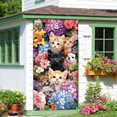 Front Door Covers Decorative, Spring Door Curtain 70.8 x 35.4 Inch for Porch,…