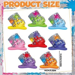 8 Pcs Art Paint Party Table Decoration Back to School Paint Can Splatter Wood…