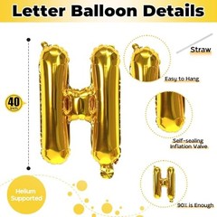 40 Inch Gold HOME Balloon Letters for Housewarming Party Gold – Home
