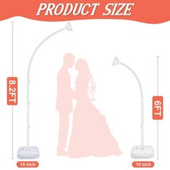 8FT & 6FT Balloon Arch Stand Flexible Top Balloon Arch Kit Half Arch Balloon …