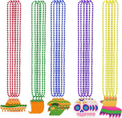 20Pcs Cinco De Mayo Decorations Fiesta Party Favors Fiesta Beaded Necklaces f…